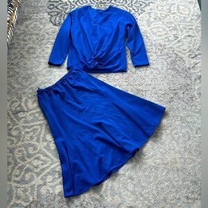 Vintage Bedford Fair Twist Front Top & Skirt Set 10